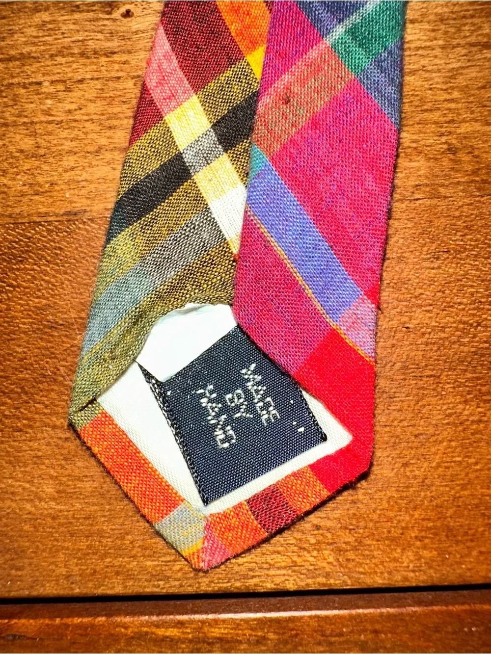 Polo by Ralph Lauren Multicolor Plaid Tie - Red, Blue, Green, Yellow
